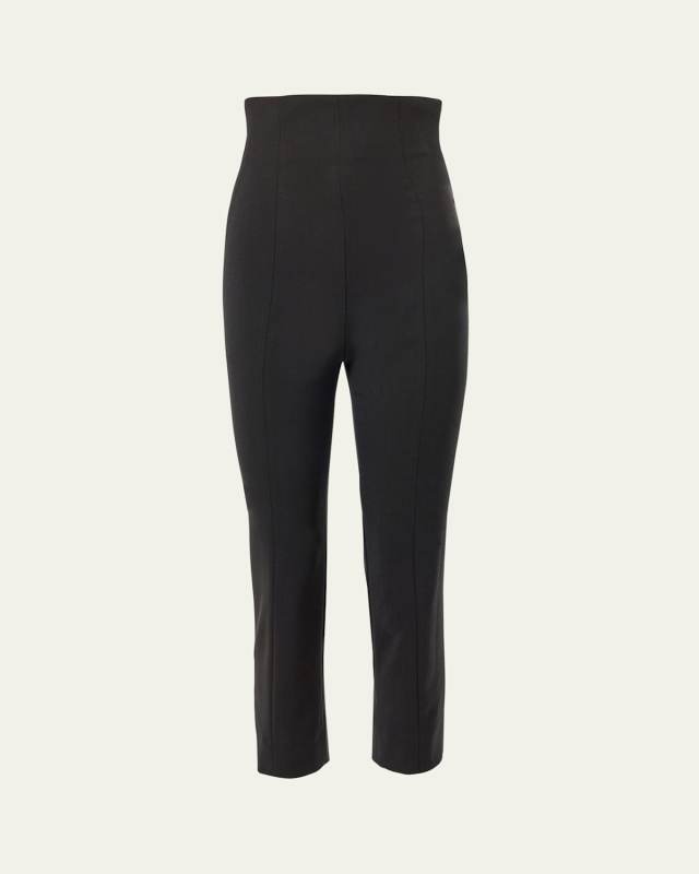 High-Rise Skinny-Leg Capri Pants